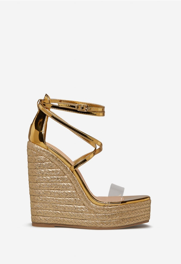 ZYAIR ESPADRILLE WEDGE Gold