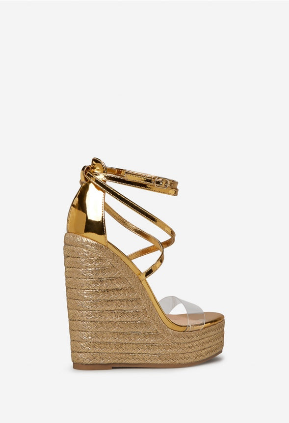 ZYAIR ESPADRILLE WEDGE Gold