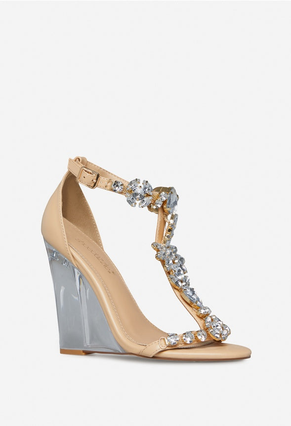 CONSTANCE WEDGE SANDAL Beige