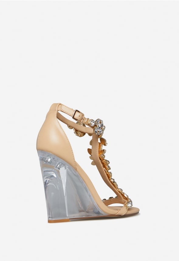 CONSTANCE WEDGE SANDAL Beige