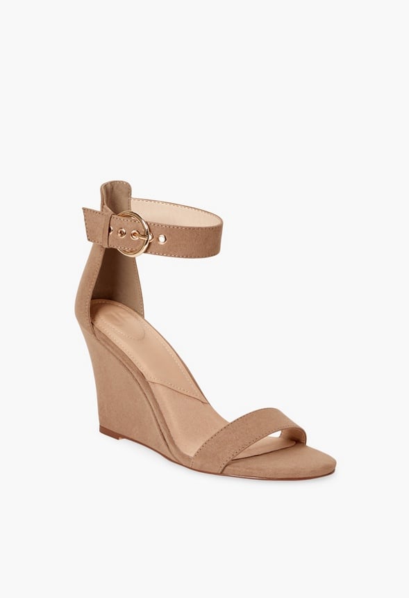 Bonnie Buckle Wedge Sandal Portabella