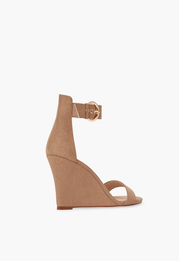 Bonnie Buckle Wedge Sandal Portabella