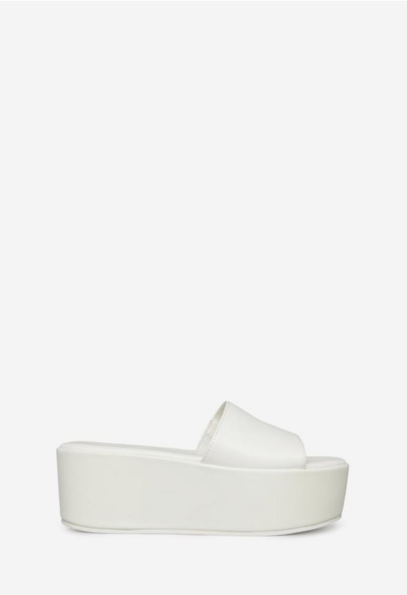 FAHARI PLATFORM SANDAL Bright White
