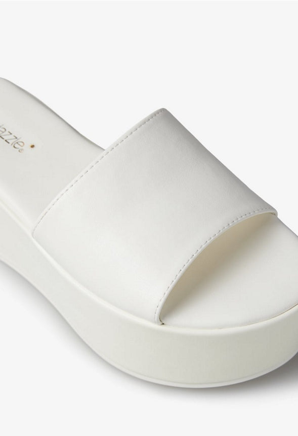 FAHARI PLATFORM SANDAL Bright White