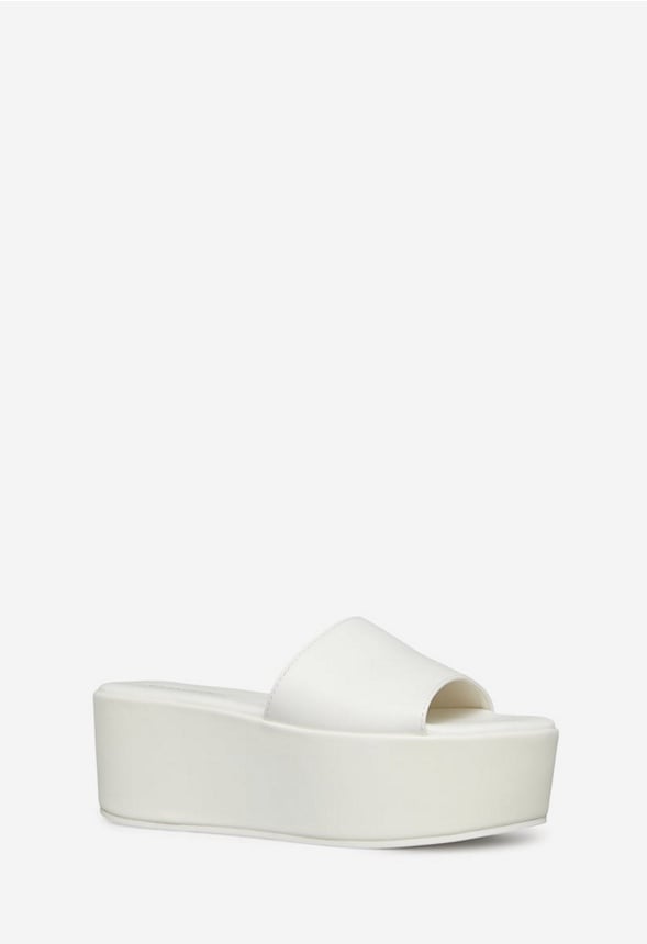 FAHARI PLATFORM SANDAL Bright White