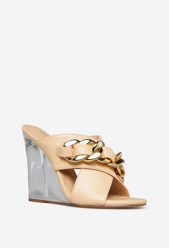 LOUEN WEDGE SANDAL Beige