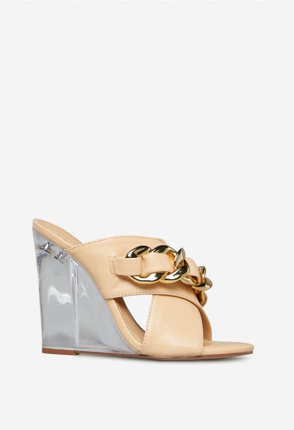 LOUEN WEDGE SANDAL Beige