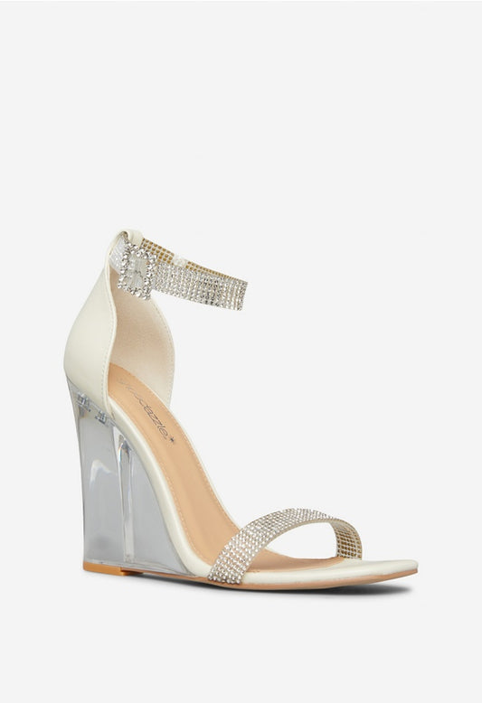 JENJO WEDGE SANDAL Rhinestone