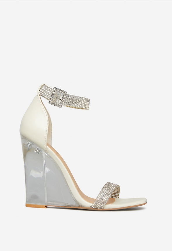 JENJO WEDGE SANDAL Rhinestone