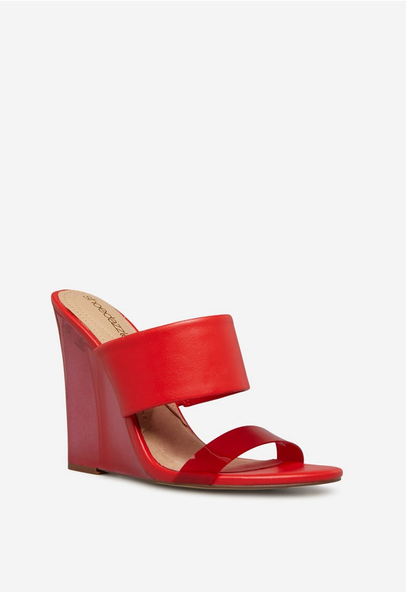 SHIRESH WEDGE SANDAL High Risk Red