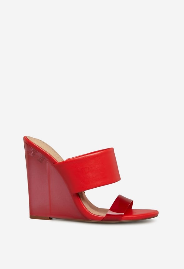 SHIRESH WEDGE SANDAL High Risk Red