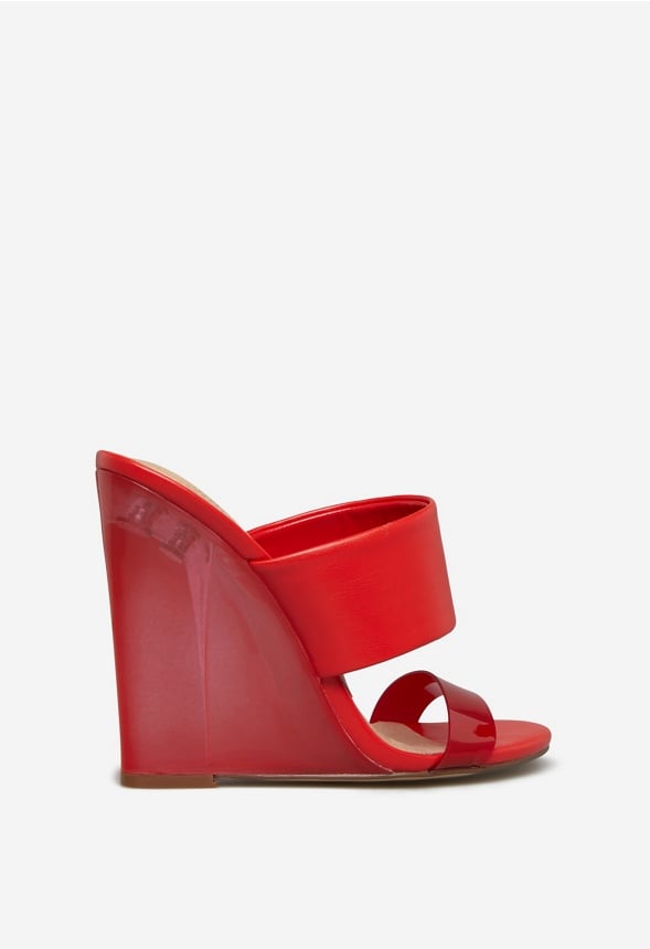 SHIRESH WEDGE SANDAL High Risk Red