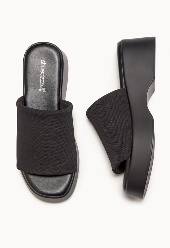 Effie Platform Slide Sandal Black