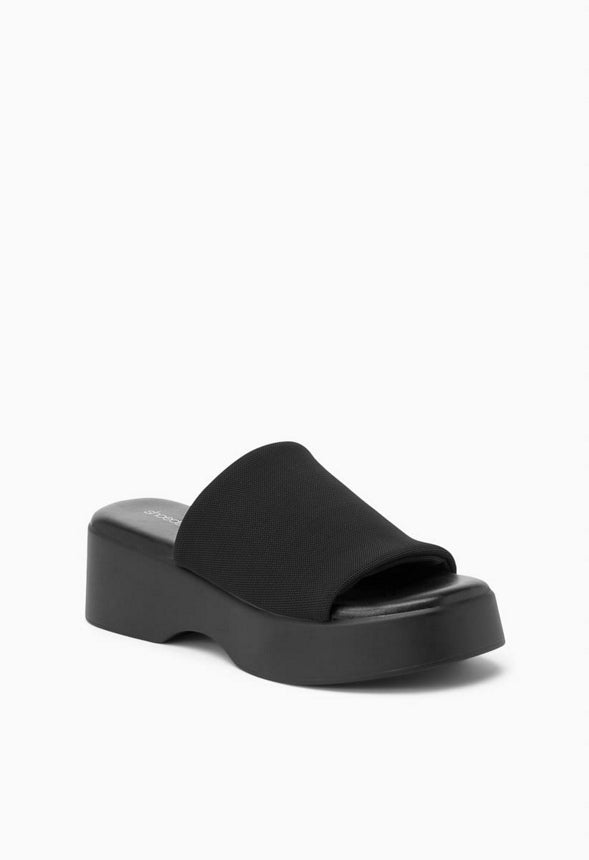 Effie Platform Slide Sandal Black