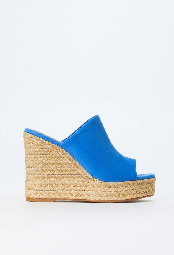 Anaya Mule Wedge Espadrille Sandal Marina
