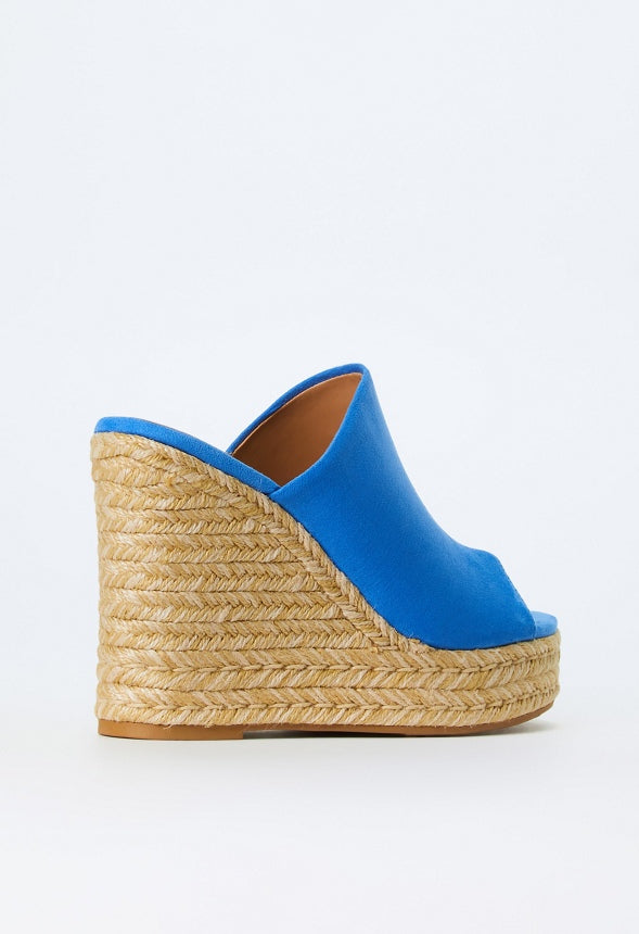 Anaya Mule Wedge Espadrille Sandal Marina