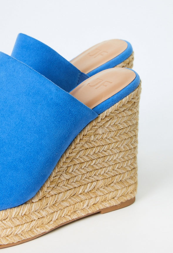 Anaya Mule Wedge Espadrille Sandal Marina