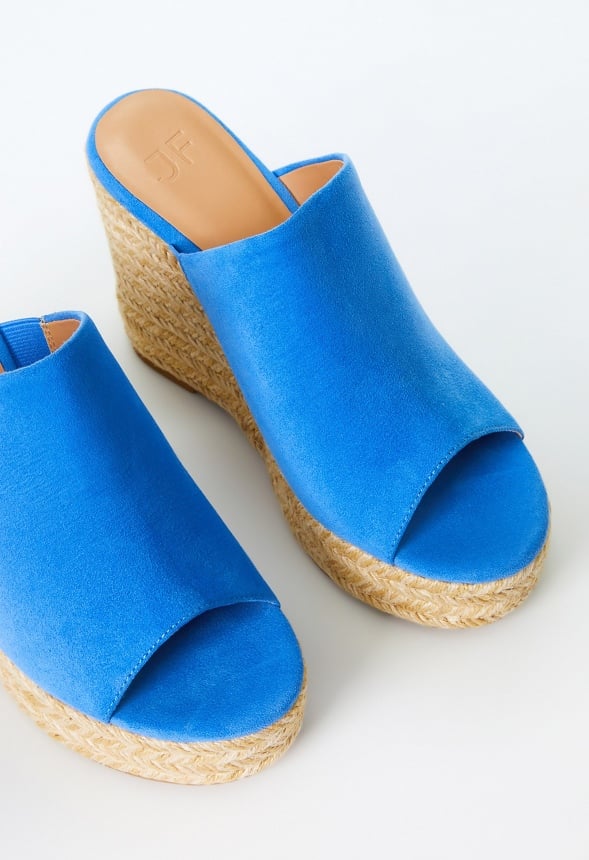 Anaya Mule Wedge Espadrille Sandal Marina