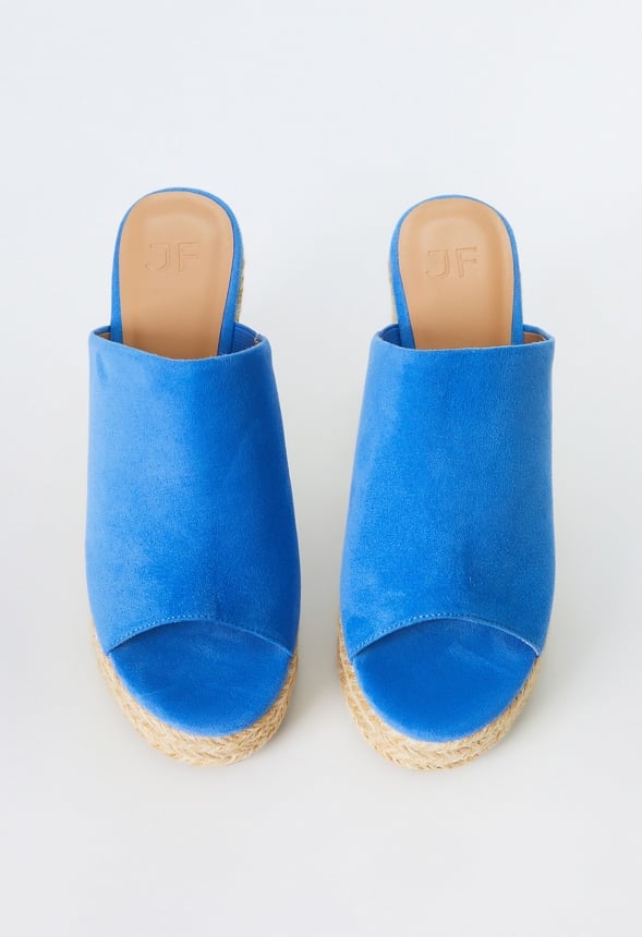 Anaya Mule Wedge Espadrille Sandal Marina