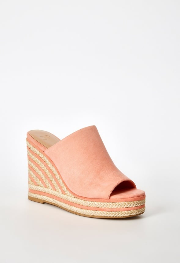 Anaya Mule Wedge Espadrille Sandal Blooming Dahlia