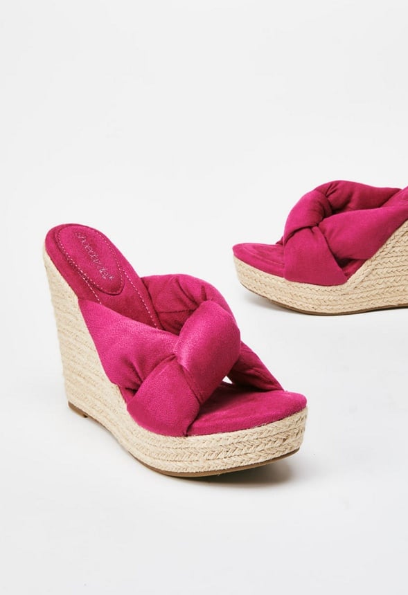 ALINA WEDGE SANDAL Fuchsia