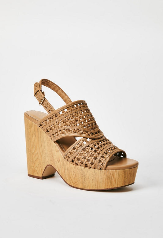 RUTH WEDGE SANDAL Lt Tan