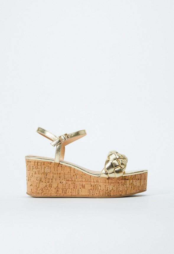 Dalia Wedge Sandal Gold