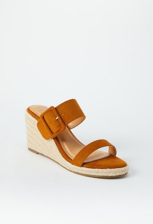 Itzel Wedge Sandal Camel