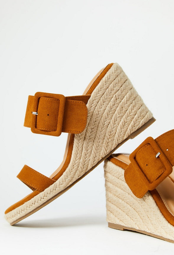 Itzel Wedge Sandal Camel