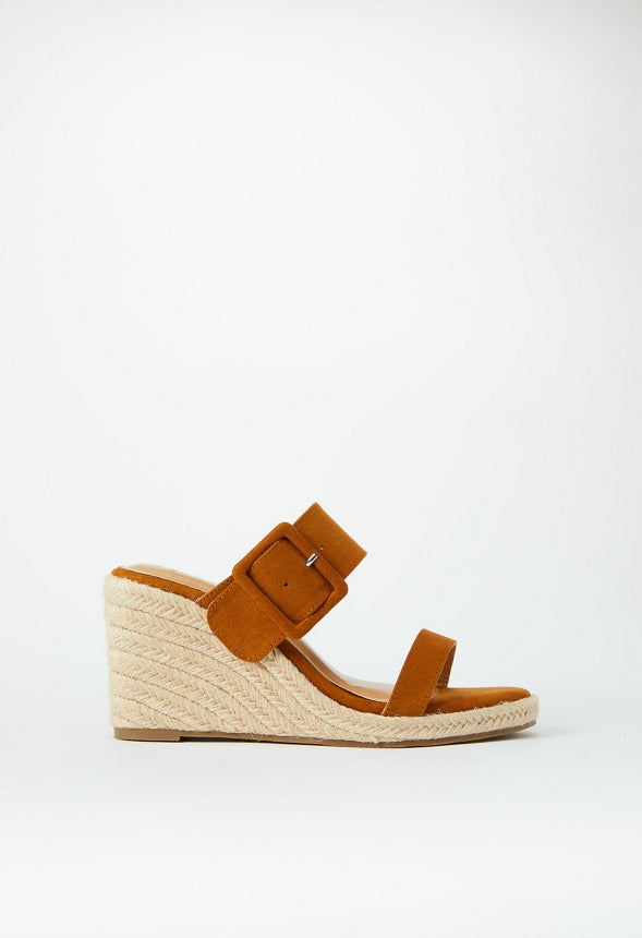 Itzel Wedge Sandal Camel
