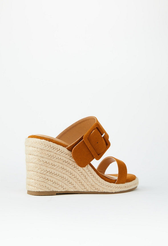 Itzel Wedge Sandal Camel