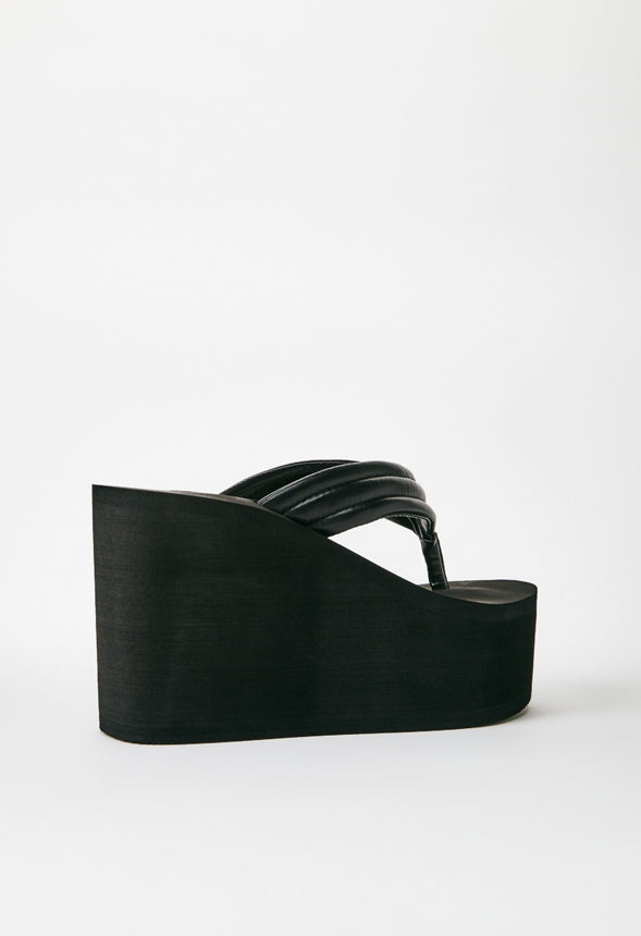 KIMORA PLATFORM WEDGE SANDAL Black