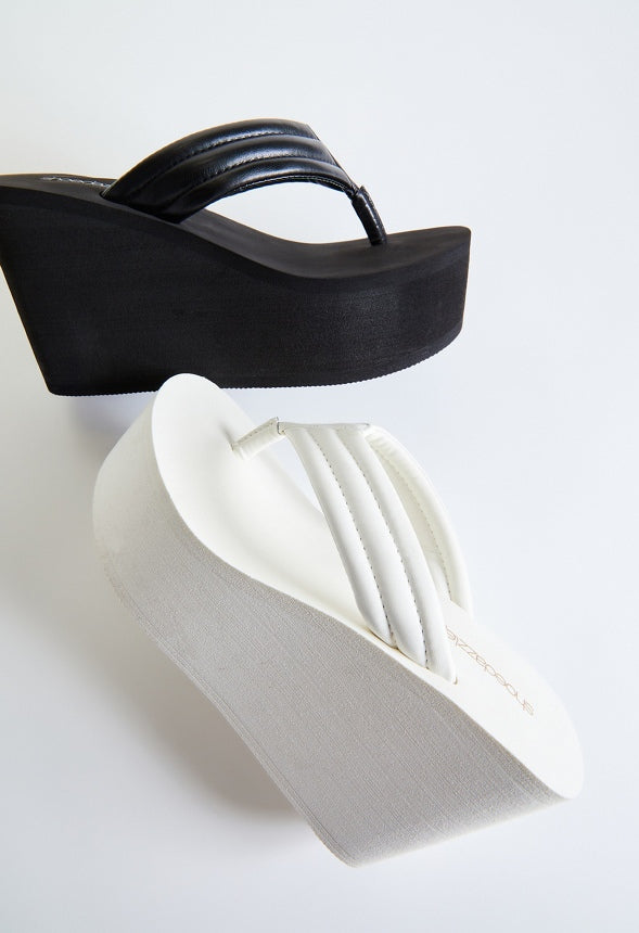 KIMORA PLATFORM WEDGE SANDAL Black