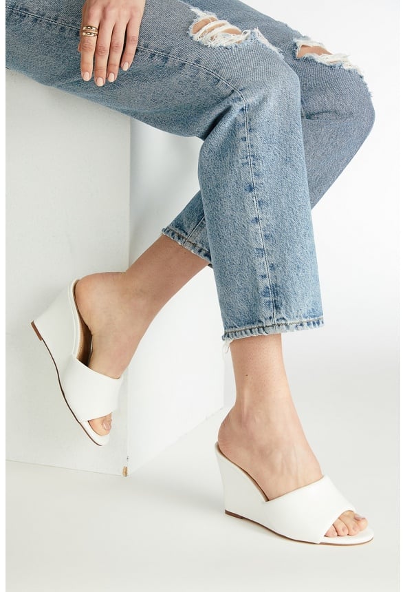 ZOLA WEDGE SANDAL Bright White