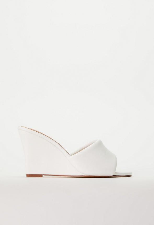 ZOLA WEDGE SANDAL Bright White
