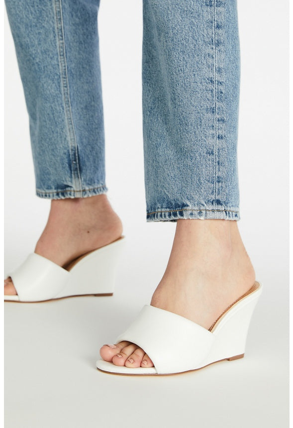 ZOLA WEDGE SANDAL Bright White