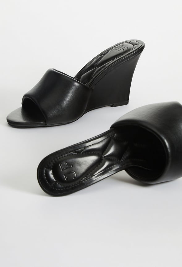 Zola Wedge Sandal Black