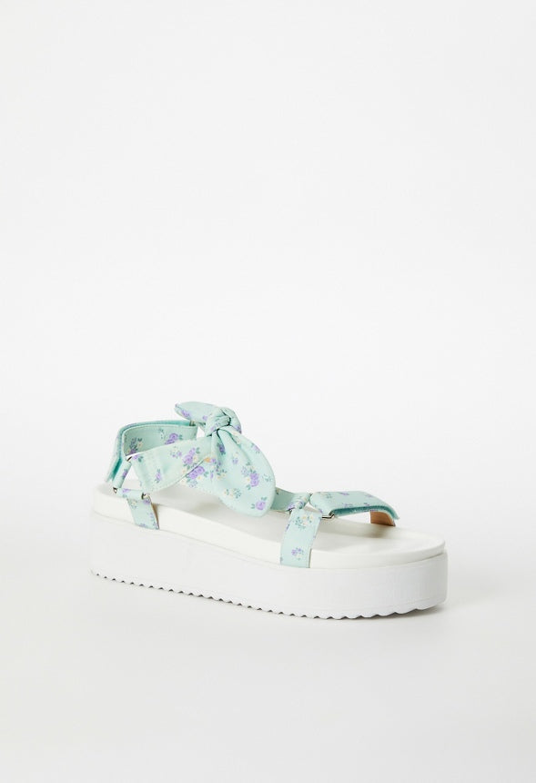 Lucia Gladiator Sandal Subtle Green Floral