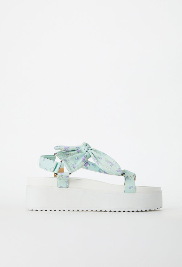 Lucia Gladiator Sandal Subtle Green Floral