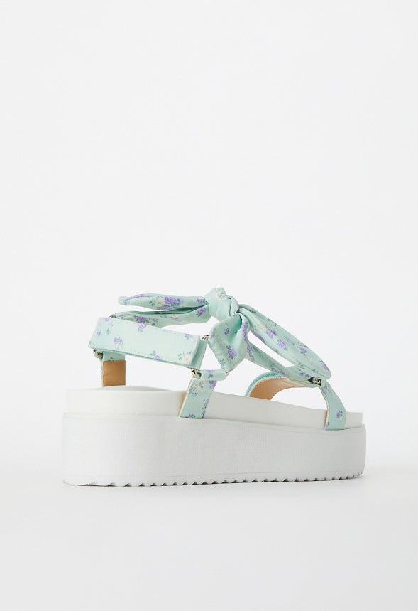 Lucia Gladiator Sandal Subtle Green Floral