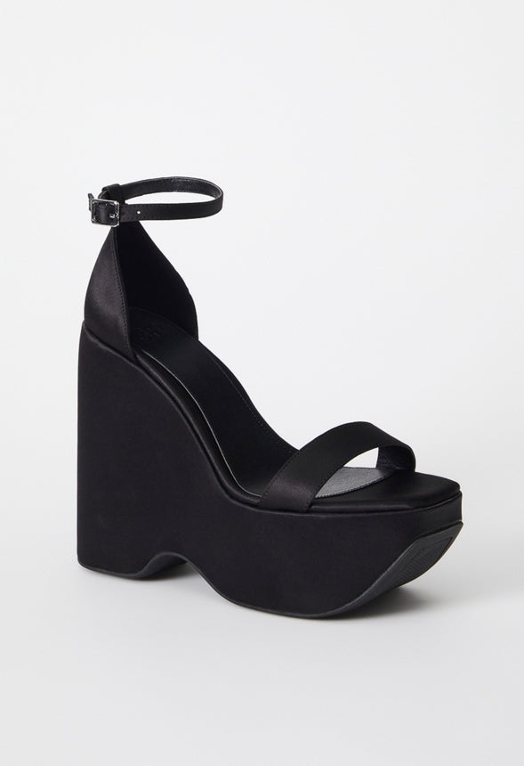 Solange Wedge Sandal Black