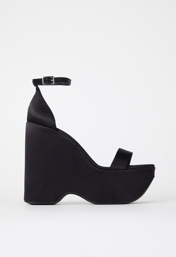 Solange Wedge Sandal Black