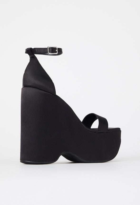 Solange Wedge Sandal Black