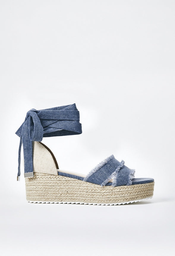 Sarai Espadrille Wedge Sandal Chambray