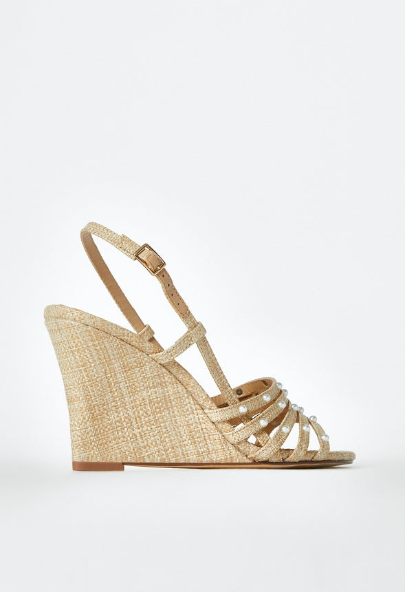 Solana Wedge Sandal Dk Natural