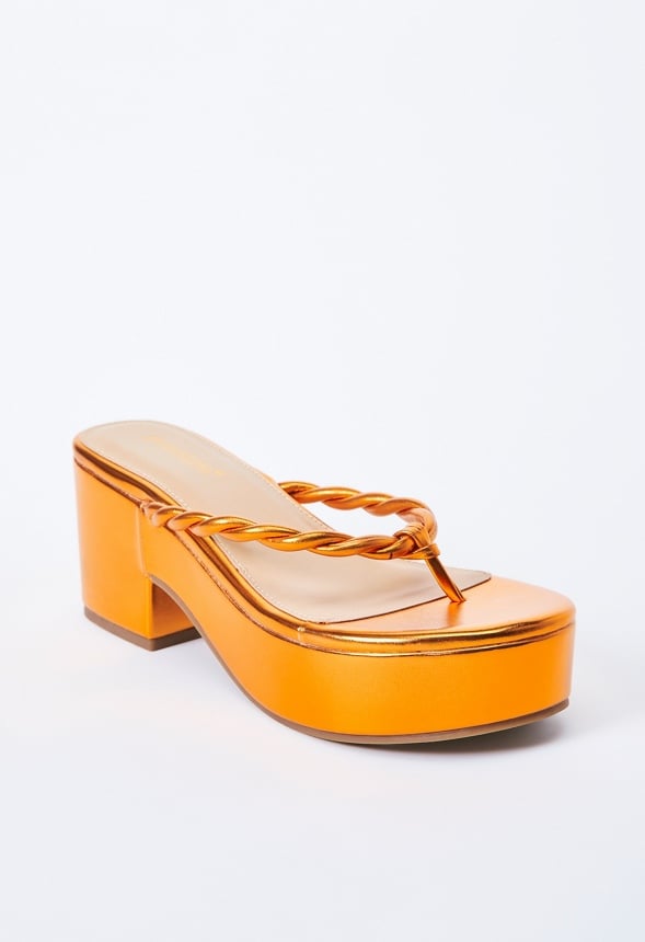 Mirri Platform Sandal Mandarin Orange