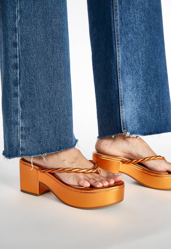 Mirri Platform Sandal Mandarin Orange