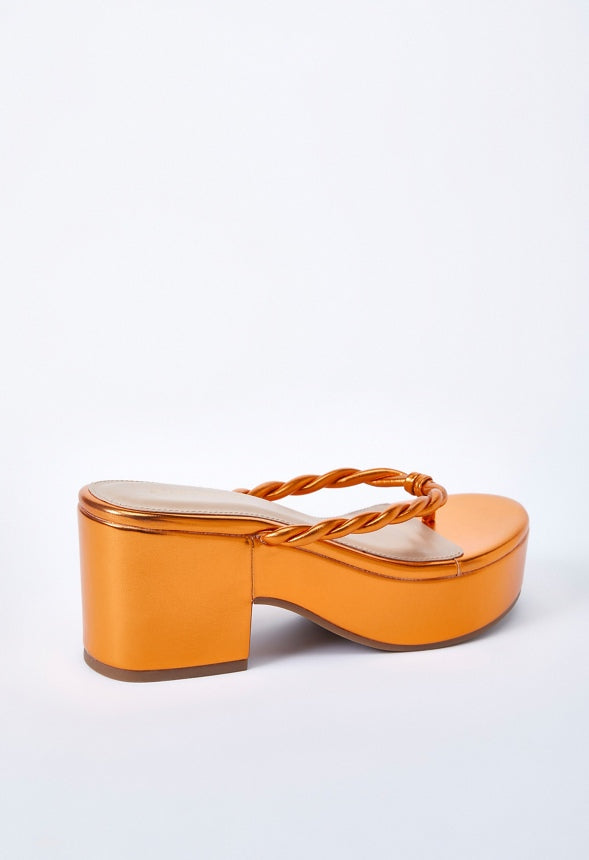 Mirri Platform Sandal Mandarin Orange