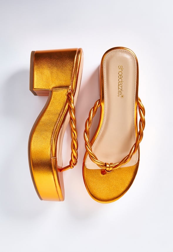 Mirri Platform Sandal Mandarin Orange