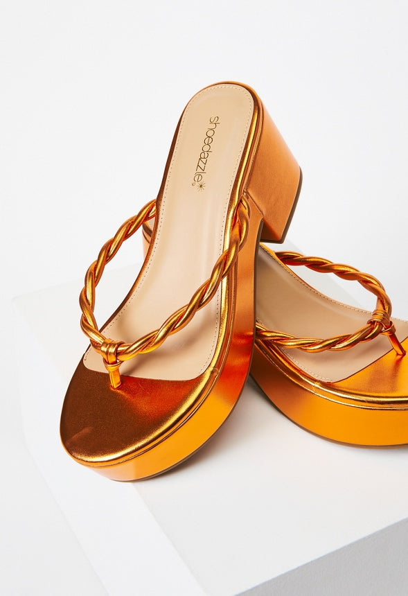 Mirri Platform Sandal Mandarin Orange